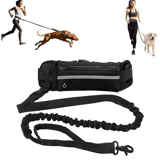 Hands-Free Dog Leash with Waist Bag