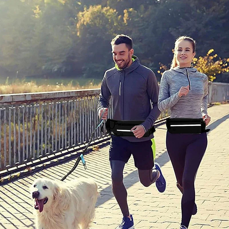 Hands-Free Dog Leash with Waist Bag