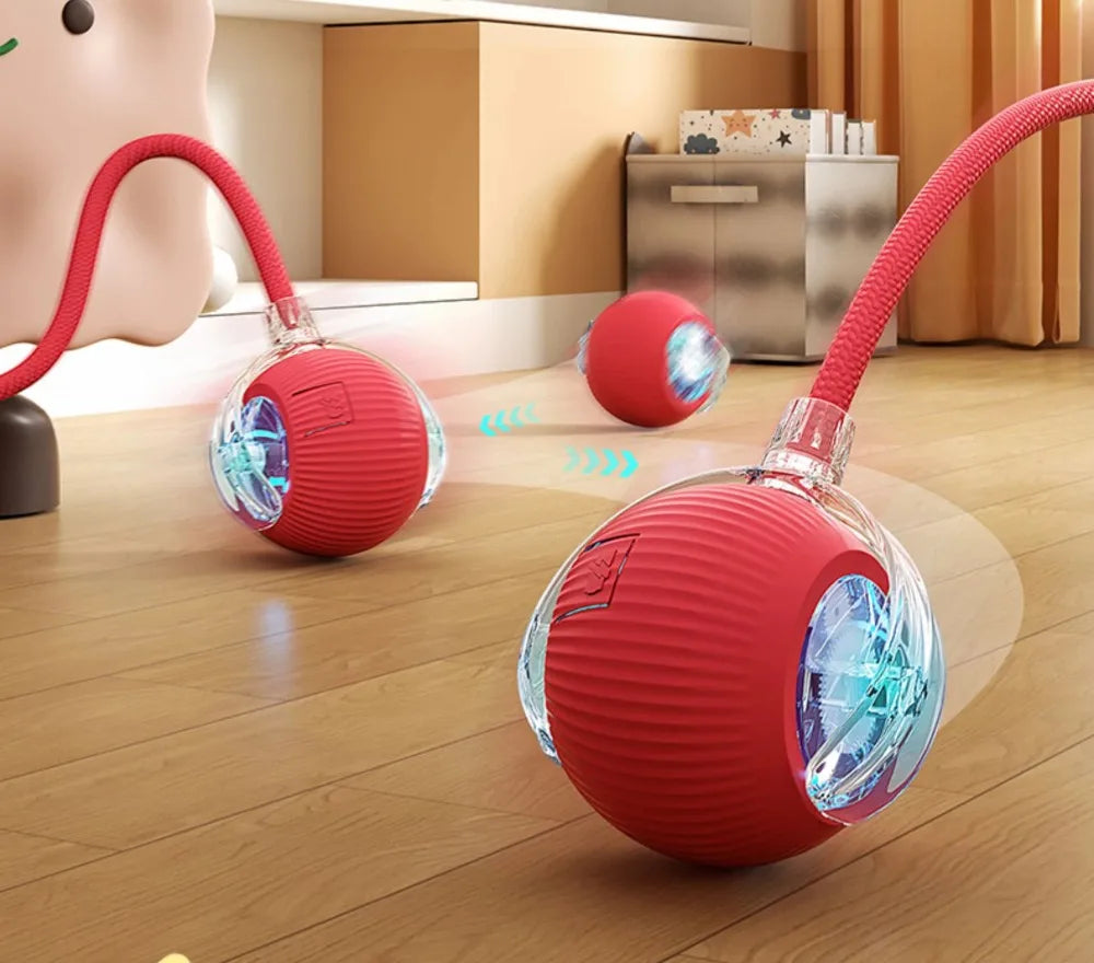 Smart Interactive Cat Toy Ball with Faux Tail