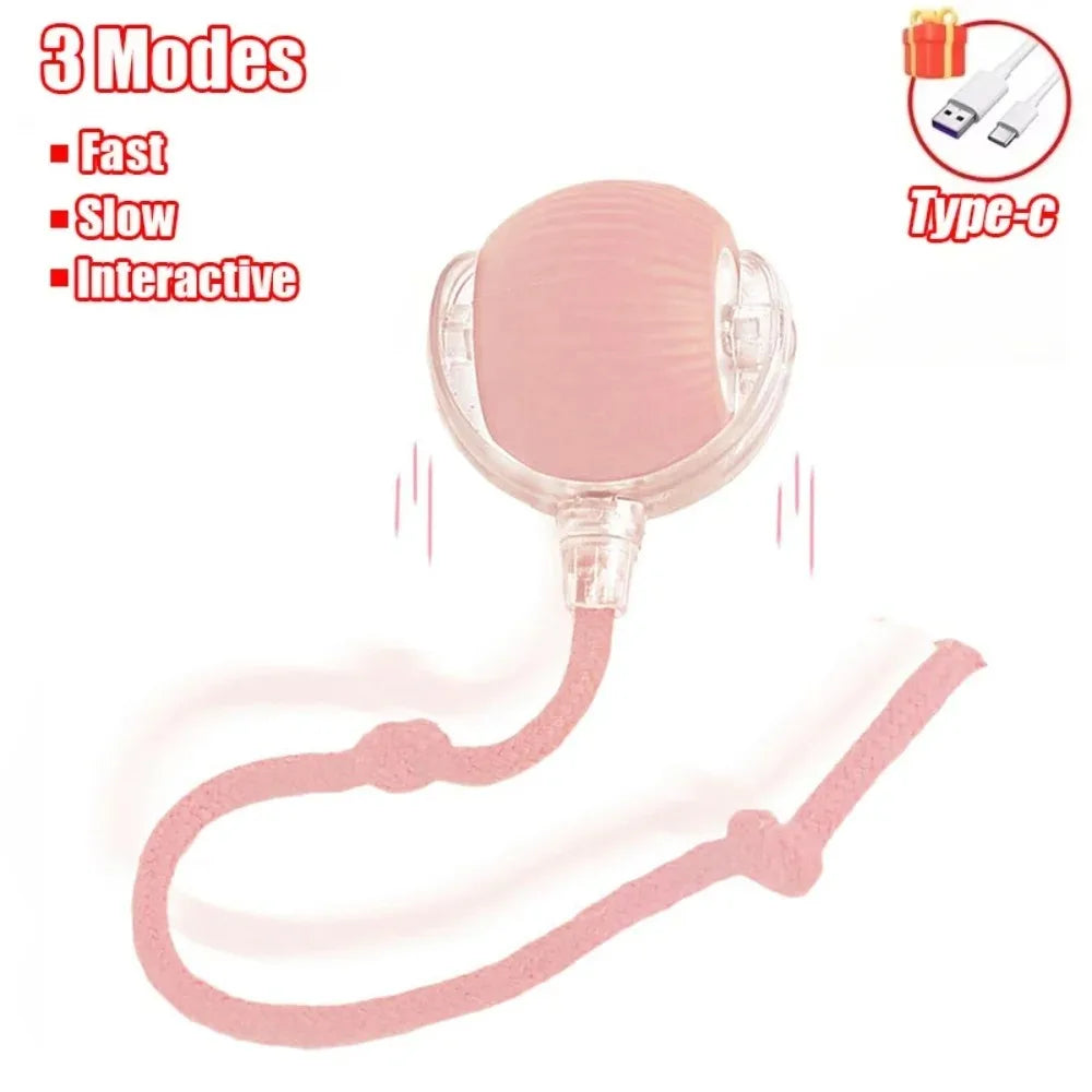 Smart Interactive Cat Toy Ball with Faux Tail